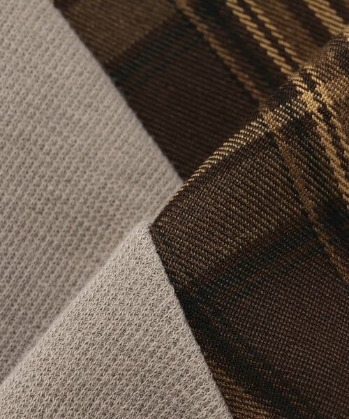 petit main / プティマイン Tシャツ | 【リンク】チェックドッキング長袖Tシャツ | 詳細10