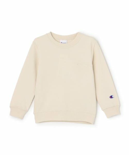 petit main / プティマイン スウェット | 【チャンピオン】クルーネックトレーナー（ベージュ）