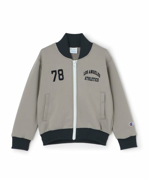 petit main / プティマイン カーディガン・ボレロ | 【champion】ジップジャケット(サイズ:100～150)（ライト グレー）