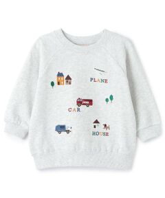 petit main / プティマイン スウェット | 働く車刺しゅうトレーナー