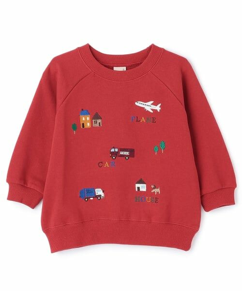 petit main / プティマイン スウェット | 働く車刺しゅうトレーナー | 詳細2