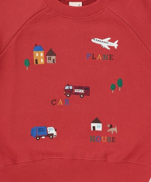 petit main / プティマイン スウェット | 働く車刺しゅうトレーナー | 詳細5