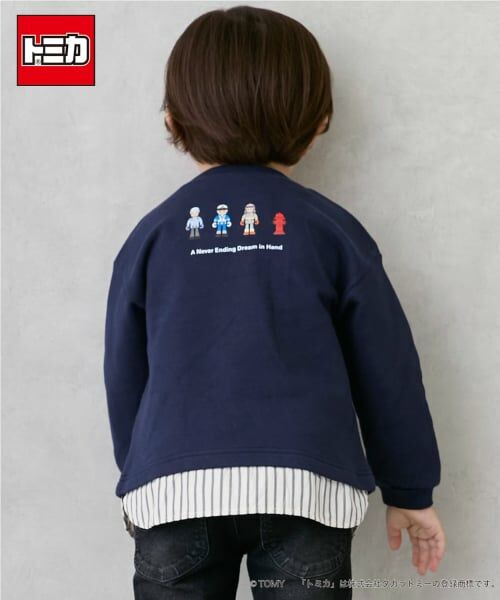 petit main / プティマイン スウェット | 【TOMICA】裾チェックトレーナー | 詳細1