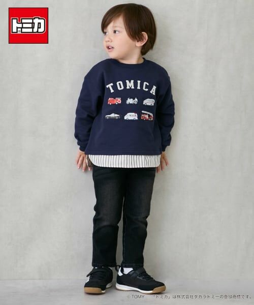 petit main / プティマイン スウェット | 【TOMICA】裾チェックトレーナー | 詳細3