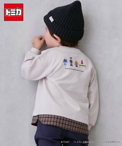 petit main / プティマイン スウェット | 【TOMICA】裾チェックトレーナー | 詳細4