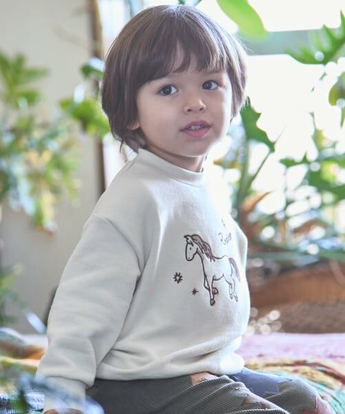 petit main / プティマイン スウェット | 〈フワのびっと〉刺しゅうアソートトレーナー | 詳細1