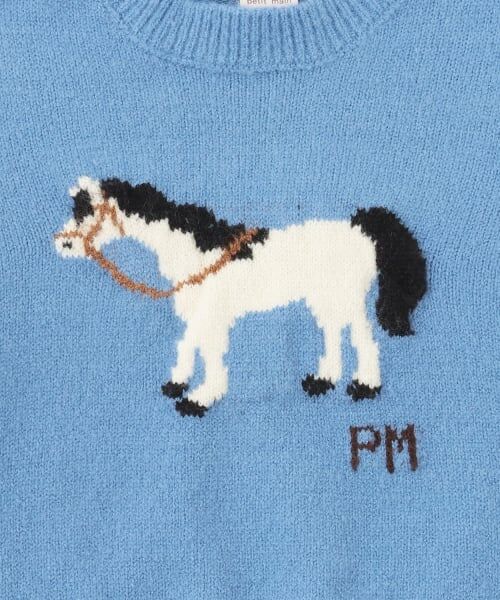 petit main / プティマイン ニット・セーター | ニット柄ドッキングトレーナー | 詳細7