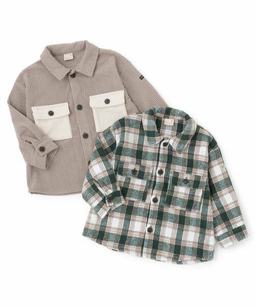 petit main / プティマイン シャツ・ブラウス | コーデュロイ/チェックアソートシャツ | 詳細14