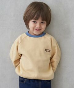 petit main / プティマイン スウェット | 【GOODPRICE】裏起毛衿配色トレーナー