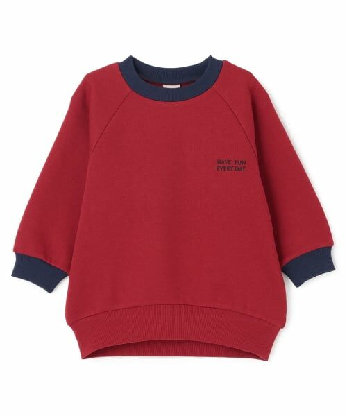 petit main / プティマイン スウェット | 【GOODPRICE】裏起毛衿配色トレーナー | 詳細14