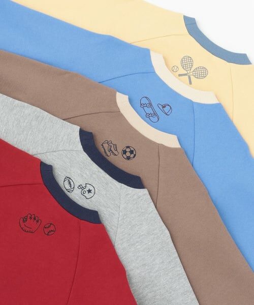 petit main / プティマイン スウェット | 【GOODPRICE】裏起毛衿配色トレーナー | 詳細21