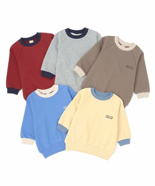 petit main / プティマイン スウェット | 【GOODPRICE】裏起毛衿配色トレーナー | 詳細24