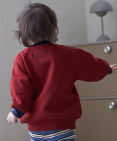 petit main / プティマイン スウェット | 【GOODPRICE】裏起毛衿配色トレーナー | 詳細7