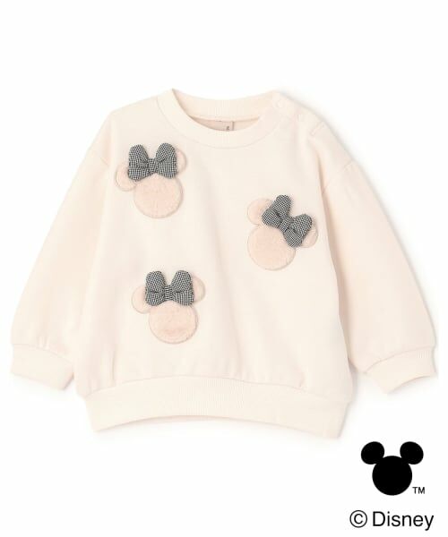 petit main / プティマイン スウェット | 【Disney】アップリケトレーナー（アイボリー）