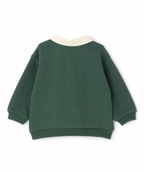 petit main / プティマイン スウェット | 衿つき配色裏起毛トレーナー | 詳細3