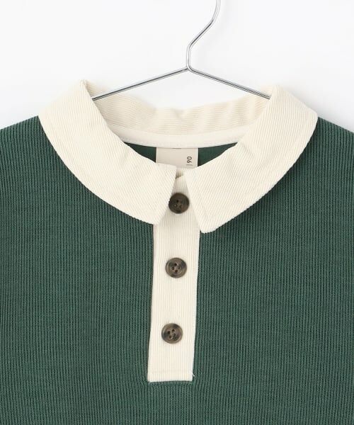 petit main / プティマイン スウェット | 衿つき配色裏起毛トレーナー | 詳細4