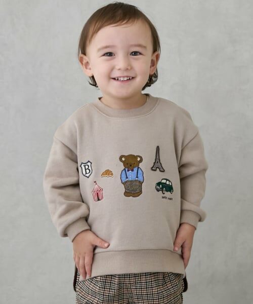 petit main / プティマイン スウェット | くまモチーフトレーナー（生成）