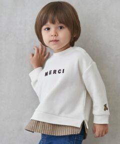 petit main / プティマイン スウェット | 【リンク】ちびロゴアップリケトレーナー