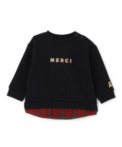 petit main / プティマイン スウェット | 【リンク】ちびロゴアップリケトレーナー