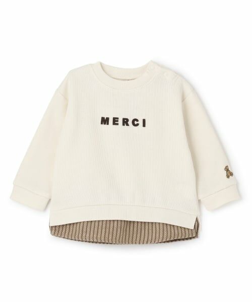 petit main / プティマイン スウェット | 【リンク】ちびロゴアップリケトレーナー | 詳細3