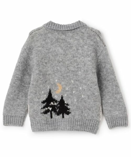 petit main / プティマイン ニット・セーター | 【ウォッシャブル】モチーフカウチンニットはおり | 詳細10