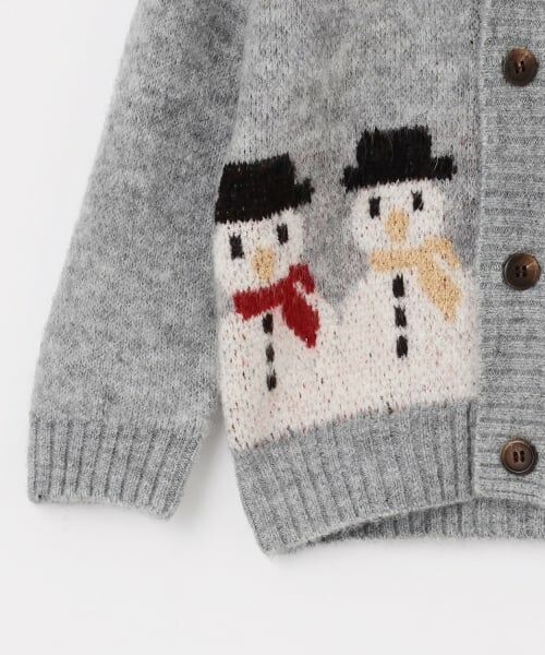 petit main / プティマイン ニット・セーター | 【ウォッシャブル】モチーフカウチンニットはおり | 詳細12