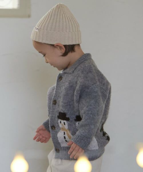 petit main / プティマイン ニット・セーター | 【ウォッシャブル】モチーフカウチンニットはおり | 詳細2