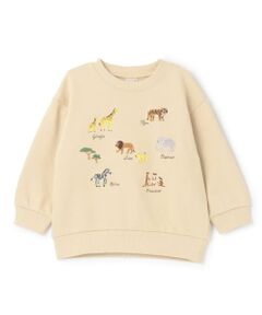 petit main / プティマイン スウェット | 動物刺しゅうトレーナー