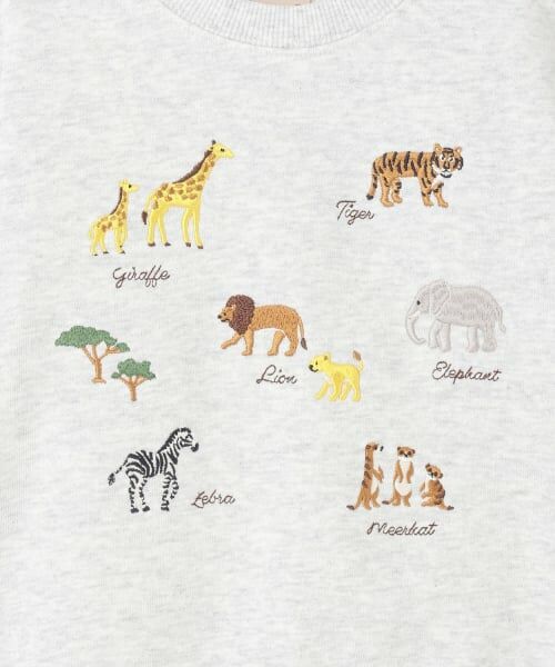 petit main / プティマイン スウェット | 動物刺しゅうトレーナー | 詳細10