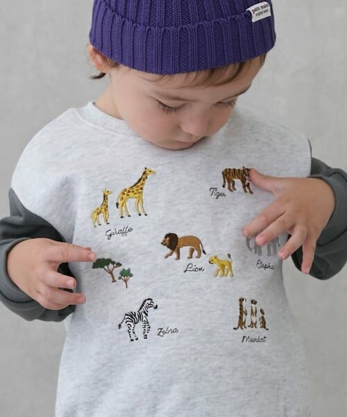 petit main / プティマイン スウェット | 動物刺しゅうトレーナー | 詳細2