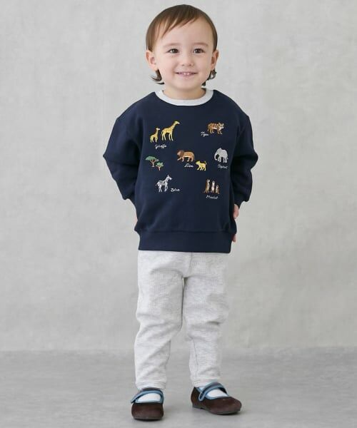 petit main / プティマイン スウェット | 動物刺しゅうトレーナー | 詳細5