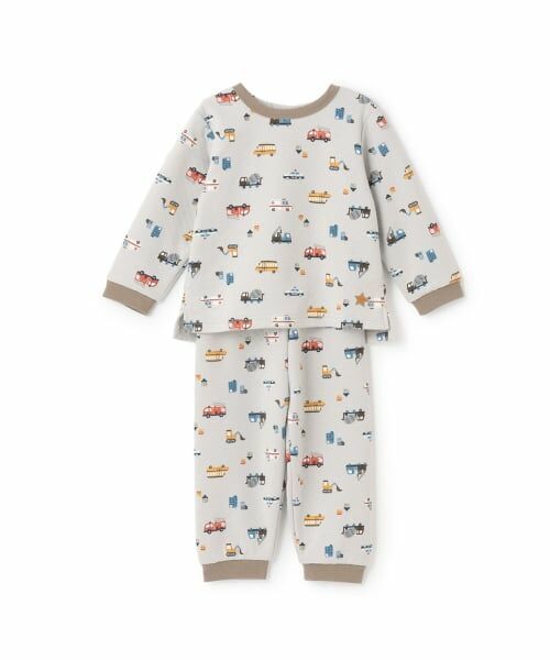 petit main / プティマイン ルームウェア | BOYSキルティングパジャマ（エメラルド グリーン）