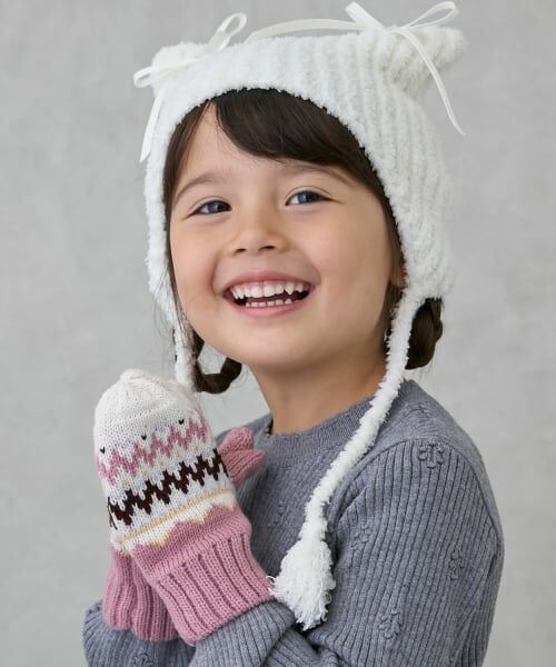 petit main / プティマイン 手袋 | ノルディックミトン（ライト ピンク）