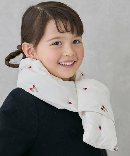 petit main / プティマイン マフラー・ショール・スヌード・ストール | アソート刺しゅう中綿マフラー | 詳細1