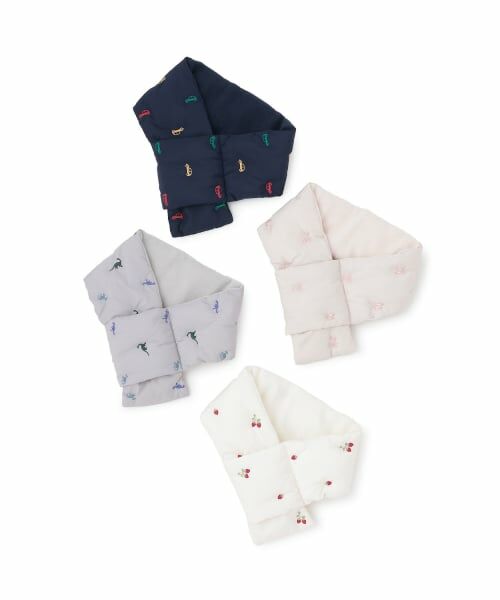 petit main / プティマイン マフラー・ショール・スヌード・ストール | アソート刺しゅう中綿マフラー | 詳細10