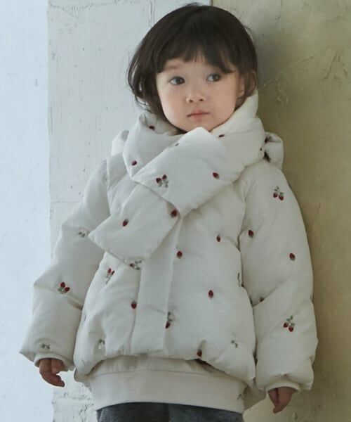 petit main / プティマイン マフラー・ショール・スヌード・ストール | アソート刺しゅう中綿マフラー | 詳細2