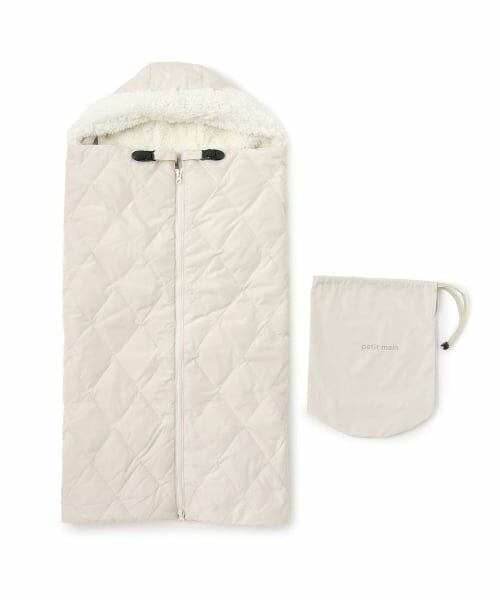 petit main / プティマイン ベビー・キッズグッズ | ダウン3WAYマルチブランケット（ベージュ）