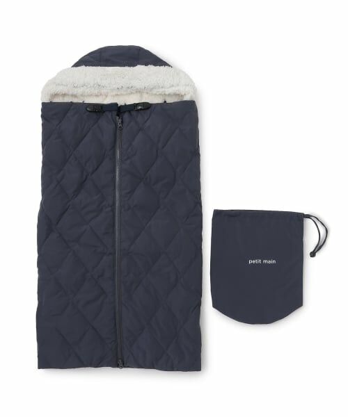 petit main / プティマイン ベビー・キッズグッズ | ダウン3WAYマルチブランケット（紺）