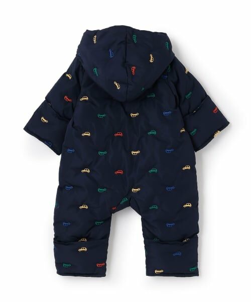 petit main / プティマイン ベビー・キッズウエア | アソート刺しゅう中綿ジャンプスーツ | 詳細3