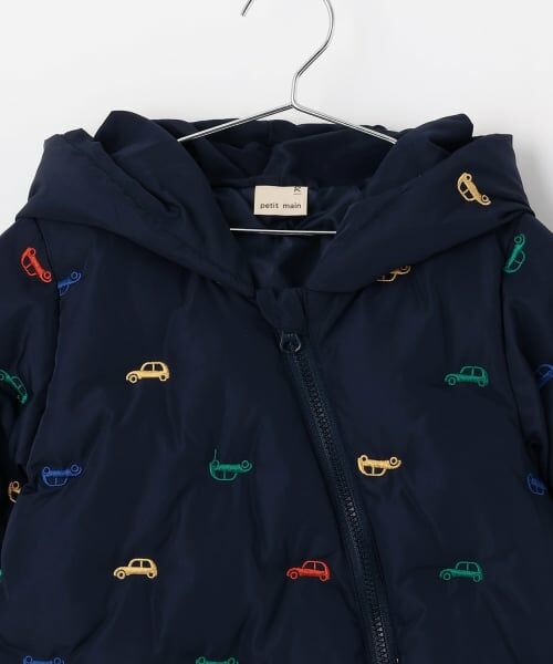 petit main / プティマイン ベビー・キッズウエア | アソート刺しゅう中綿ジャンプスーツ | 詳細5