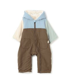 petit main / プティマイン ベビー・キッズウエア | 配色切替ジャンプスーツ