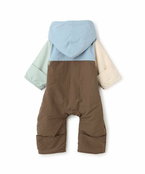 petit main / プティマイン ベビー・キッズウエア | 配色切替ジャンプスーツ | 詳細3