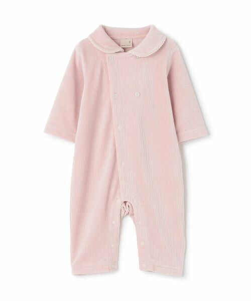 petit main / プティマイン ロンパース | ダブルボタン衿つきカバーオール | 詳細5