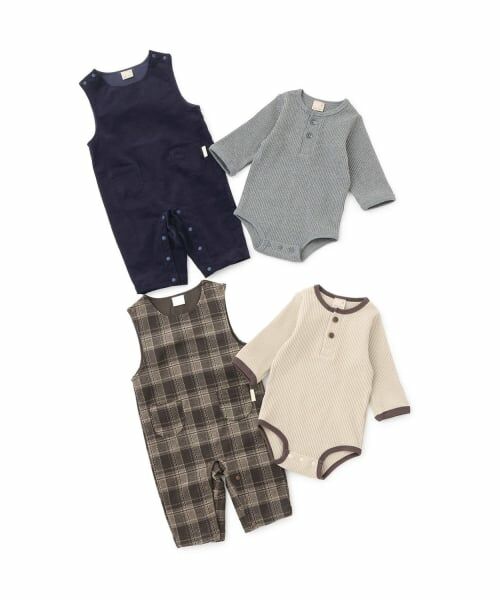 petit main / プティマイン ベビー・キッズウエア | ロンパース＋サロペットセット | 詳細10
