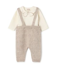 petit main / プティマイン ベビー・キッズウエア | サスつきニットパンツセット