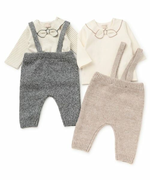 petit main / プティマイン ベビー・キッズウエア | サスつきニットパンツセット | 詳細15