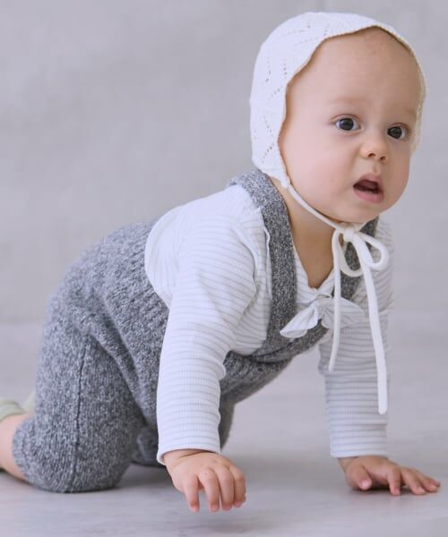 petit main / プティマイン ベビー・キッズウエア | サスつきニットパンツセット | 詳細2