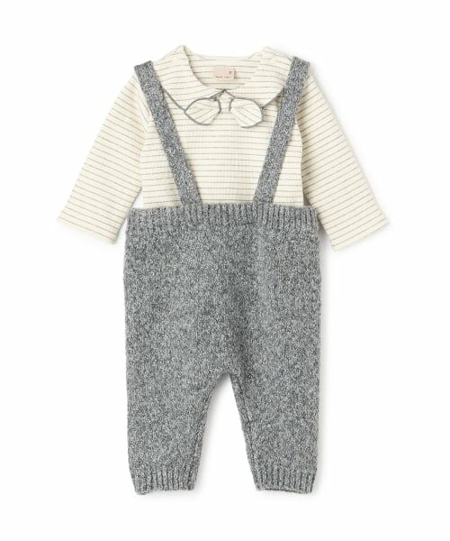 petit main / プティマイン ベビー・キッズウエア | サスつきニットパンツセット | 詳細4