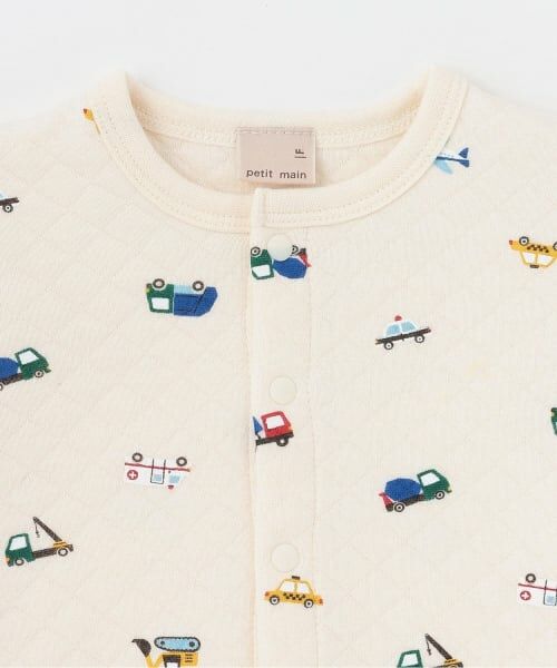 petit main / プティマイン ロンパース | キルト車柄2wayオール | 詳細3