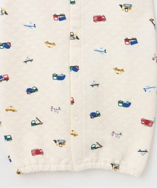 petit main / プティマイン ロンパース | キルト車柄2wayオール | 詳細5